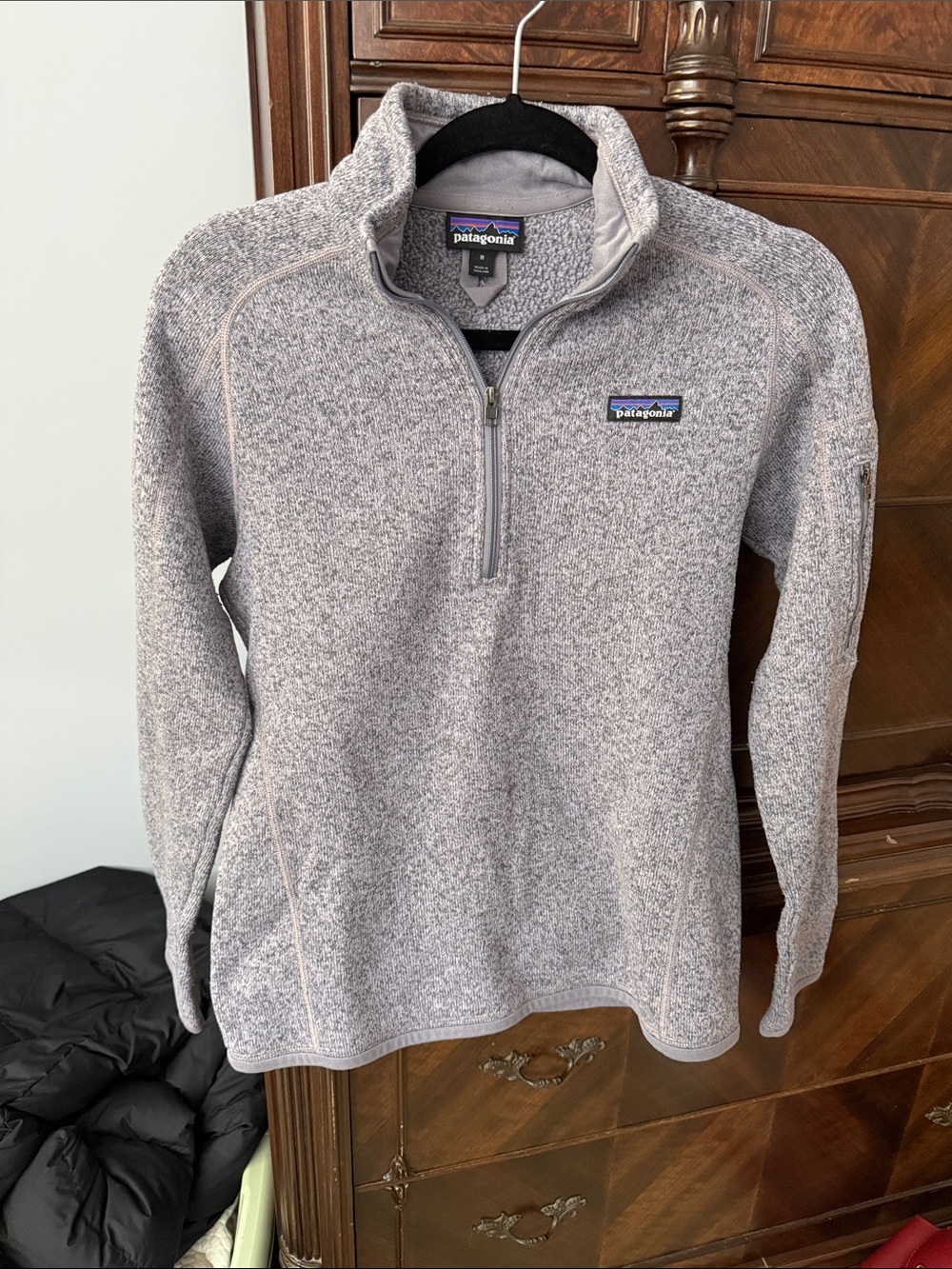 Patagonia Women's Light Purple Half-Zip Sweater